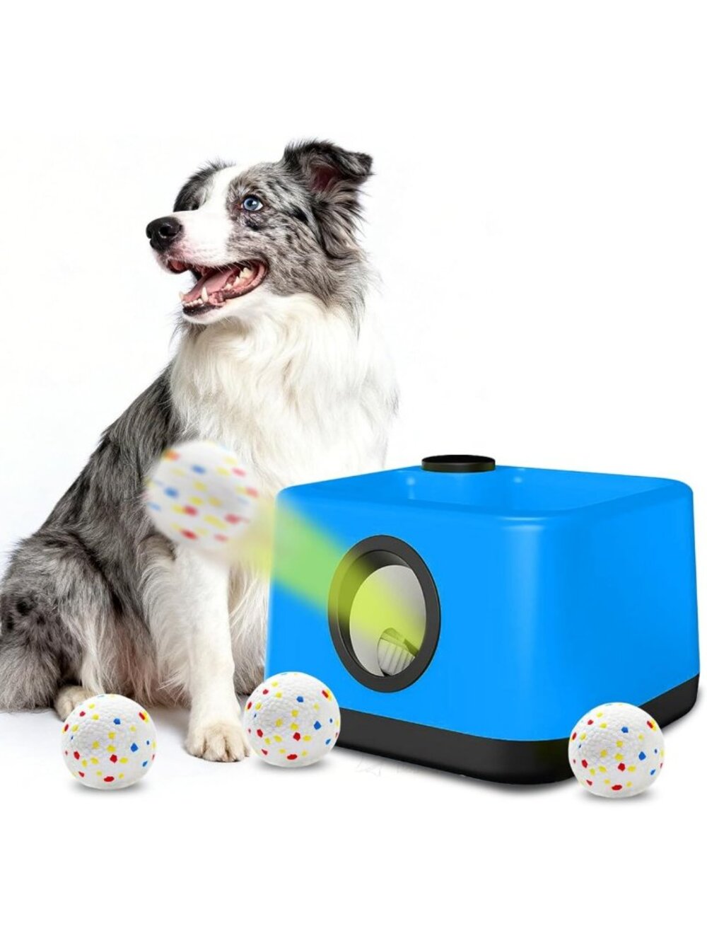 Automatic Dog Ball Launcher - Upgraded Auto/Manual Thrower for Indoor/Outdoor